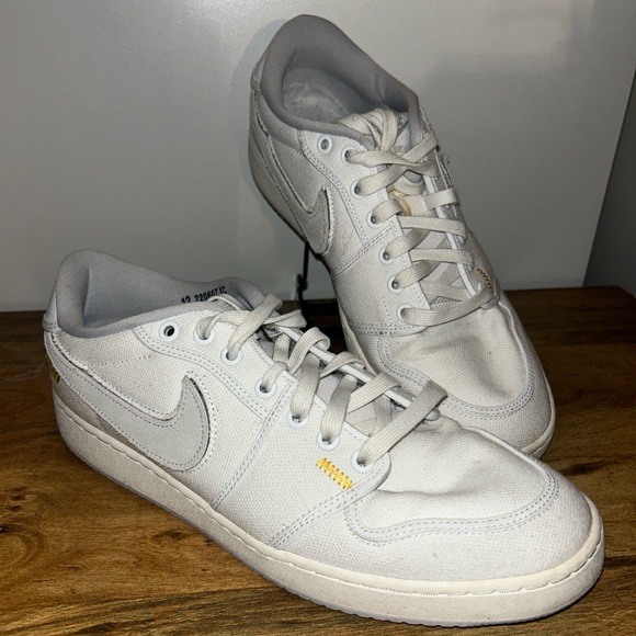 JORDAN 1 RETRO AJKO LOW SP MENS SZ 12 UNION WHITE CANVAS